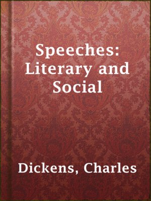 cover image of Speeches: Literary and Social